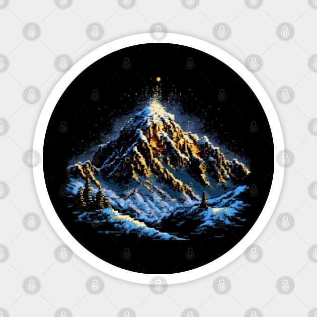 Mount Everest Pixel Art Magnet by Pixel-Eye